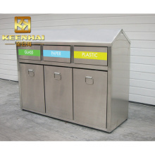 Customized Public Stainless Steel Waste Recycle Trash Bin